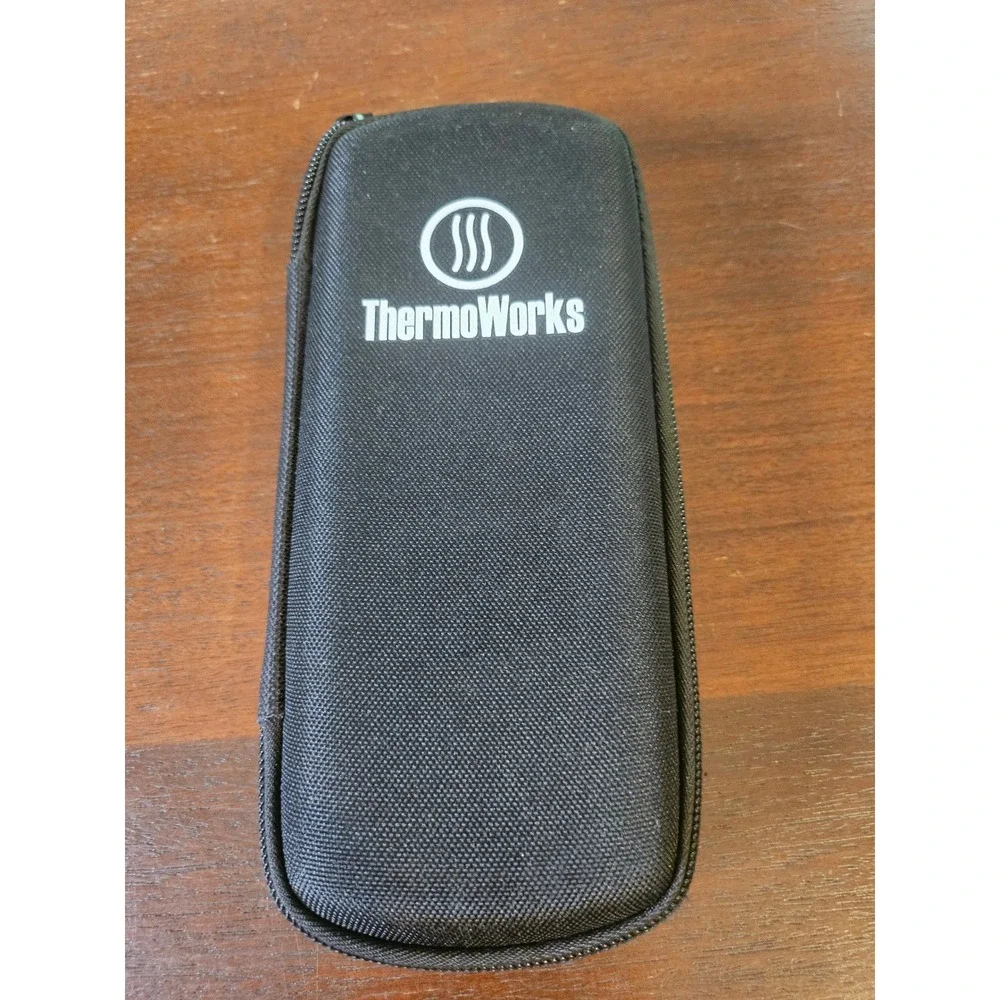 ThermoWorks ChefAlarm Digital Thermometer Blue Cooking Timer Case